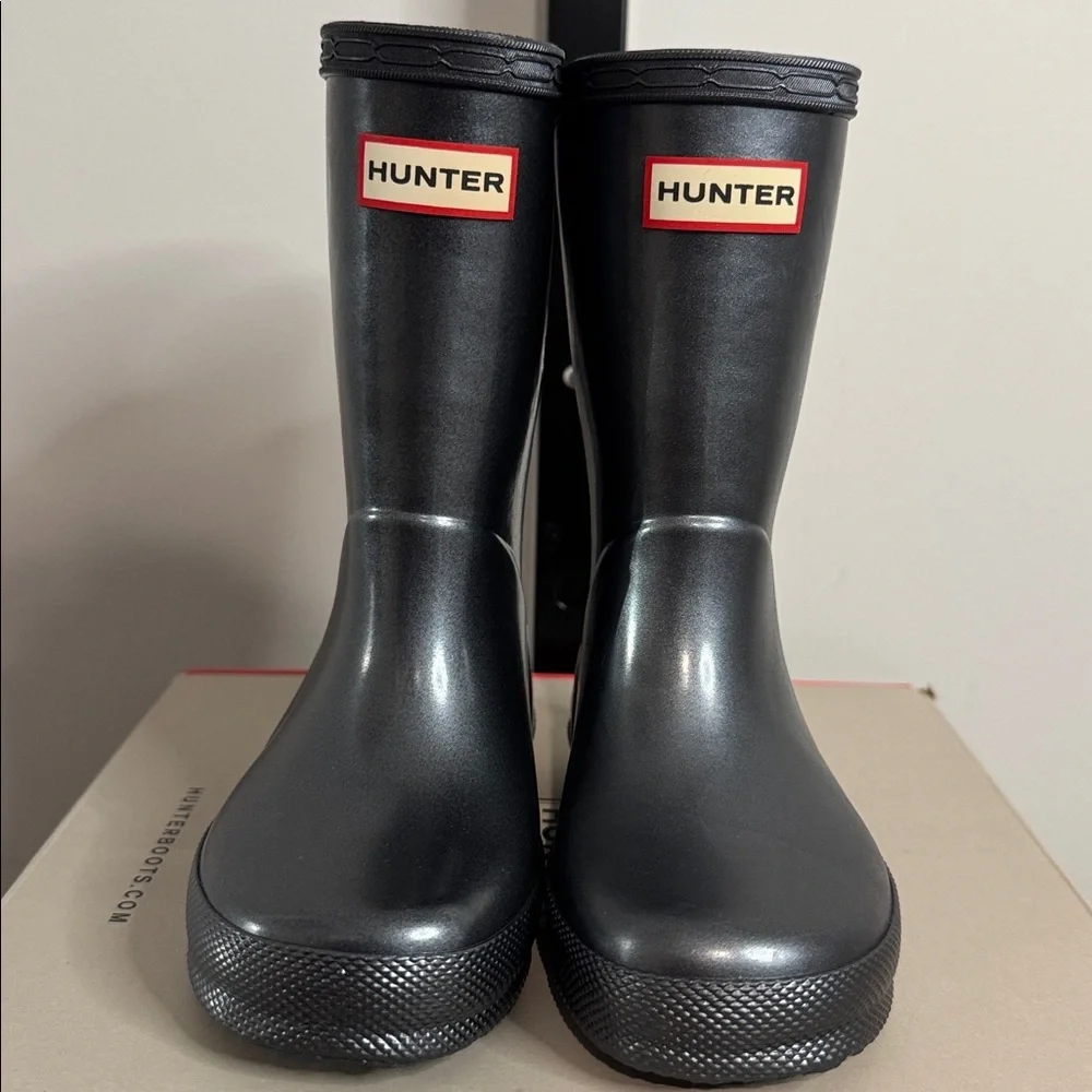 Hunter Kids Toddler Black Classic Nebula Boots Size 8 Boys/9 Girls New NIB